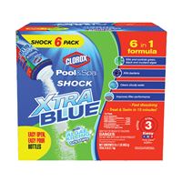 Clorox POOL & Spa Shock XtraBlue 36006CLX Pool Chemical, 1 lb Bottle, Granular, Chlorine 