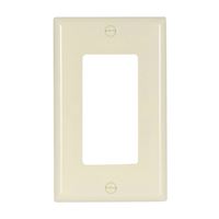 Eaton Wiring Devices 2151LA-BOX Wallplate, 4-1/2 in L, 2-3/4 in W, 1 -Gang, Thermoset, Light Almond, High-Gloss 