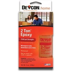 Devcon 2-Ton 33345 Epoxy, Amber, Liquid, 9 oz, Box 