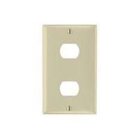 Legrand K2I Wallplate, 4-1/2 in L, 2-3/4 in W, 1 -Gang, Thermoset, Ivory 
