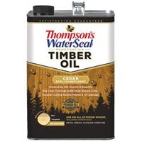 Thompsons WaterSeal TH.048861-16 Penetrating Timber Oil, Cedar, Liquid, 1 gal, Can, Pack of 4 
