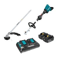 Makita XUX01M5PT Power Head Kit with String Trimmer Attachment, Battery Included, 5 Ah, 36 V, Lithium-Ion, 3 -Speed 