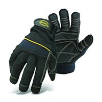 Boss 5202L Utility Gloves, L, Wing Thumb, Wrist Strap Cuff, PVC/Synthetic Leather 