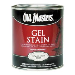 Old Masters 80604 Gel Stain, Early American, Liquid, 1 qt, Can 