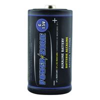 PowerZone LR14-4P-DB Battery, 1.5 V Battery, C Battery, Zinc, Manganese Dioxide, and Potassium Hydroxide, Pack of 12 