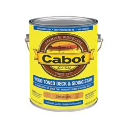 Cabot 140.0003000.007 Deck and Siding Stain, Natural, Liquid, 1 gal, Can, Pack of 4 