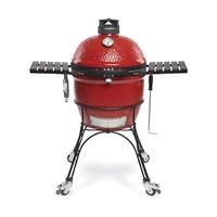 Kamado Joe Classic II KJ23RHC Grill, 256 sq-in Primary Cooking Surface, 660 sq-in Secondary Cooking Surface, Red 