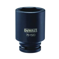 DeWALT DWMT75152OSP Impact Socket, 41 mm Socket, 3/4 in Drive, 6-Point, CR-440 Steel, Black Oxide 