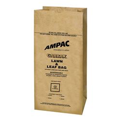 Ampac WGBPL-16 Lawn and Leaf Bag, 30 gal Capacity, Paper, 5/PK 