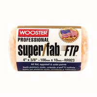 Wooster RR923-4 Roller Cover, 3/8 in Thick Nap, 4 in L, Fabric Cover, Lager 