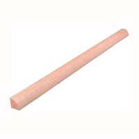 ALEXANDRIA Moulding 0W105-40096C1 Quarter Round Moulding, 96 in L, 3/4 in W, Red Oak, Pack of 12 