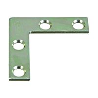 National Hardware 115BC Series N266-460 Corner Brace, 1-1/2 in L, 3/8 in W, 1-1/2 in H, Steel, Zinc, 0.07 Thick Material, Pack of 40 