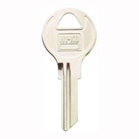 Hy-Ko 11010AP4 Key Blank, Brass, Nickel, For: Chicago Cabinet, House Locks and Padlocks, Pack of 10 