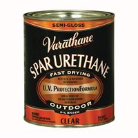 Varathane 9441H Spar Urethane Paint, Semi-Gloss, Liquid, Clear, 1 qt, Can 