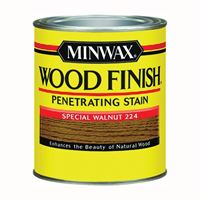 Minwax 222404444 Wood Stain, Special Walnut, Liquid, 0.5 pt, Can 