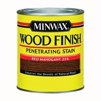 Minwax 222504444 Wood Stain, Red Mahogany, Liquid, 0.5 pt, Can 