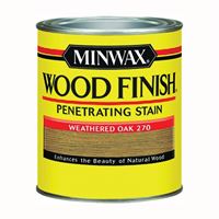 Minwax 227604444 Wood Stain, Weathered Oak, Liquid, 0.5 pt, Can 