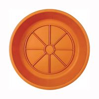 Southern Patio SA0624TC Planter Saucer, 6.1 in Dia, 6.1 in L, Plastic, Terracotta, Pack of 24 