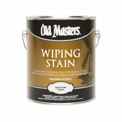 Old Masters 12601 Wiping Stain, Aged Oak, Liquid, 1 gal, Can, Pack of 2 