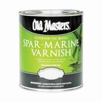 Old Masters 92504 Spar Varnish, Semi-Gloss, Liquid, 4 qt, Can 
