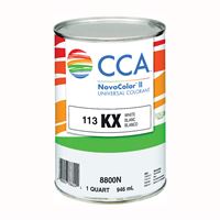 CCA NovoColor II Series 076.008800N.005 Universal Colorant, White, Liquid, 1 qt 