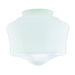 Westinghouse 8557800 Light Shade, 7-1/4 in Dia, Schoolhouse, Glass, White, Pack of 6 