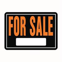 Hy-Ko Hy-Glo Series 801 Identification Sign, For Sale, Fluorescent Orange Legend, Aluminum, Pack of 12 