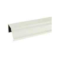 Amerimax 2600600120 Rain Gutter, 10 ft L, 5 in W, 0.185 Thick Material, Aluminum, White, Pack of 10 