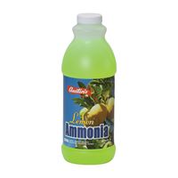 Austin 54200-00047 All-Purpose Lemon Ammonia, 1 qt Bottle, Liquid, Lemon, Yellow, Pack of 12 