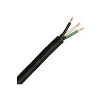 CCI 233870408 Electrical Cable, 14 AWG Wire, 3-Conductor, Copper Conductor, TPE Insulation, TPE Sheath, Black Sheath 