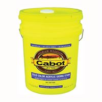 Cabot 800 Series 140.0000807.008 Solid Color Siding Stain, Natural Flat, Liquid, 5 gal, Can 
