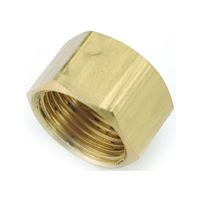 Anderson Metals 730081-04 Tube Cap, 1/4 in, Compression, Brass, Pack of 10 