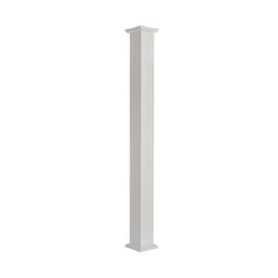 AFCO 800AC610 Column, 10 ft H, Square, Aluminum, White 