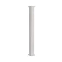 AFCO 800AC610 Column, 10 ft H, Square, Aluminum, White 