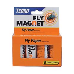 Terro Fly Magnet T518 Fly Paper Trap, Solid, 8, Pack 