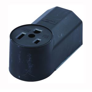 Forney 58402 Electrical Receptacle, 125/250 V, 50 A, 2-Pole, Black