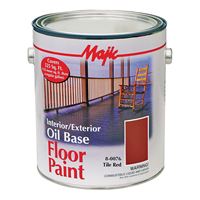 Majic Paints 8-0076-1 Floor Paint, Medium-Gloss, Tile Red, 1 gal Pail, Pack of 4 