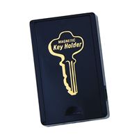 Hy-Ko KC199 Magnetic Key Holder, Plastic, Black, 3.75 in W, 5.5 in H, Pack of 5 