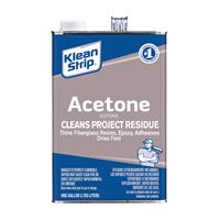 Klean Strip GAC18 Acetone Thinner, Liquid, Characteristic Ketone, Sweet Pungent, Clear, 1 gal, Can, Pack of 4 