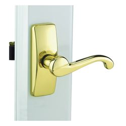Wright Products VGL025-555 Lever Latch Set, Brass, 3/4 to 2 in Thick Door 