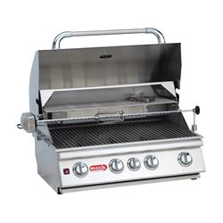 Bull Angus 47629 Gas Grill Head, 75000 Btu, Natural Gas, 4-Burner, 210 sq-in Secondary Cooking Surface 
