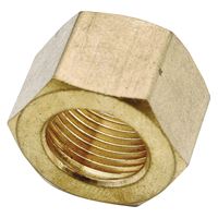 Anderson Metals 730061-05 Nut, 5/16 in, Compression, Brass, Pack of 10 