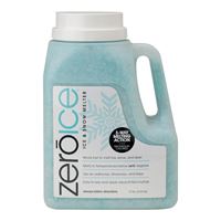 HJ Zero Ice 9594 Ice and Snow Melter, Aqua Tinted Crystal, Granular, White, 12 lb Jug, Pack of 4 