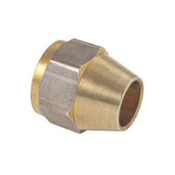 BrassCraft F0-6 Tube Nut, 3/8 in, Brass, 3/8 in OD, Pack of 10 