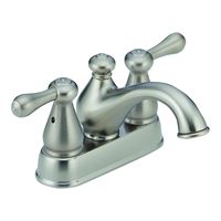 Delta Leland Series 2578LFSS-278SS Bathroom Faucet, 1.2 gpm, 2-Faucet Handle, Brass, Stainless Steel, Lever Handle 