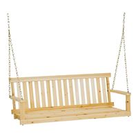 Seasonal Trends H-24 Porch Swing Seat, 48-3/4 in OAW, 17-3/4 in OAD, 21-1/2 in OAH, Fir Wood Frame 