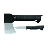 Gerber 31-001054 Axe Gator Combo With Knife, Steel Blade, Glass Filled Nylon Handle, Gator-Grip Handle, Black Handle 