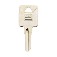 Hy-Ko 11010TM1 Key Blank, Brass, Nickel, For: Trimark Cabinet, House Locks and Padlocks, Pack of 10 
