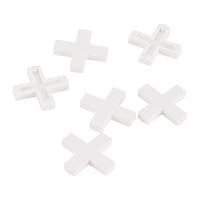 Vulcan MJ-T80806-3L Tile Spacer, 3/8 in Thick, Cross, Plastic 