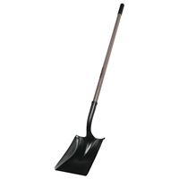 Landscapers Select 34464PRC-FP Square Point Shovel, Steel Blade, Fiberglass Handle, 47 in L Handle, Pack of 6 